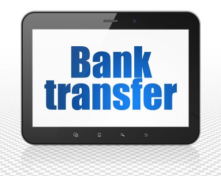 Money concept: Bank Transfer on Tablet Pc Computer display