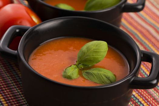 Tomato gazpacho soup, Spanish cuisine