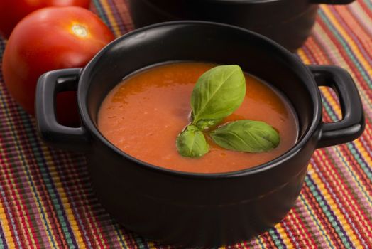 Tomato gazpacho soup, Spanish cuisine