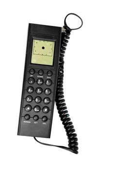 Black wire telephone