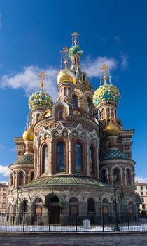 Famous Church of the Savior on Blood in St. Petersburg