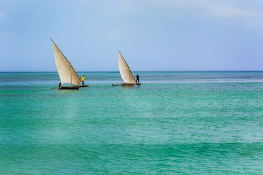 Boat fishermen Zanzibar