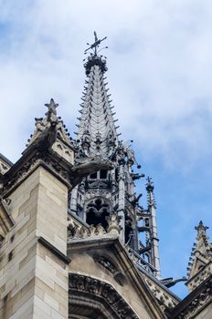 Sainte-Chapelle (The Holy Chapel) on the Cite island in Paris