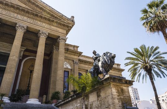 Teatro Massimo Vittorio Emanuele, Palermo, Sicily. 