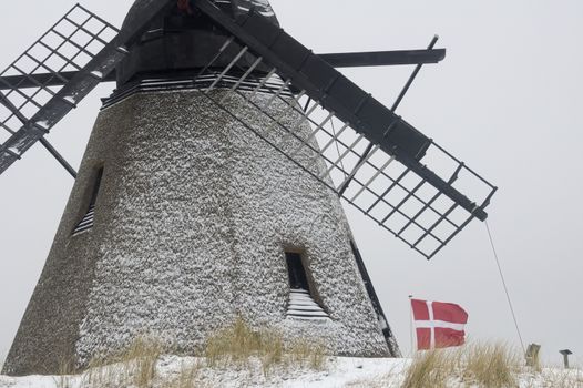Skagen i Danmark på vintertid