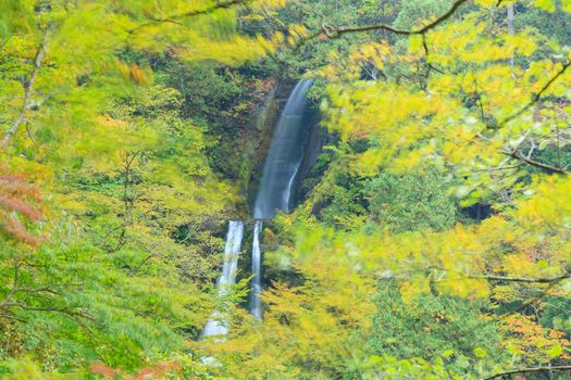 Mikaerino-taki (Look back waterfalls), Japan.