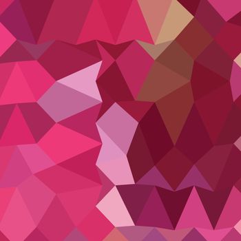 Brilliant Rose Pink Abstract Low Polygon Background