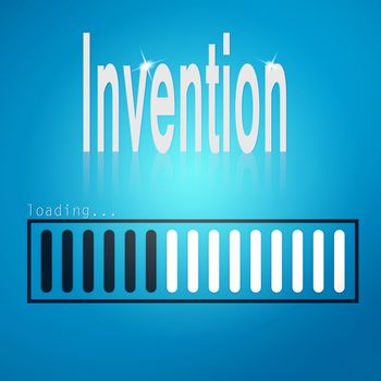 Invention blue loading bar