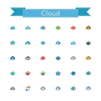 Cloud Flat Icons