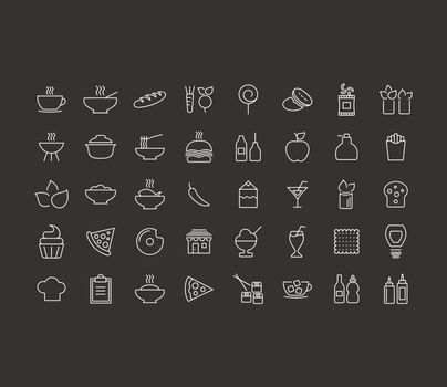 Outline icon on the topic of food. Vector illustration