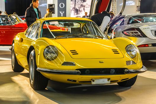 FRANKFURT - SEPT 2015: 1971 Ferrari Dino 246 presented at IAA In