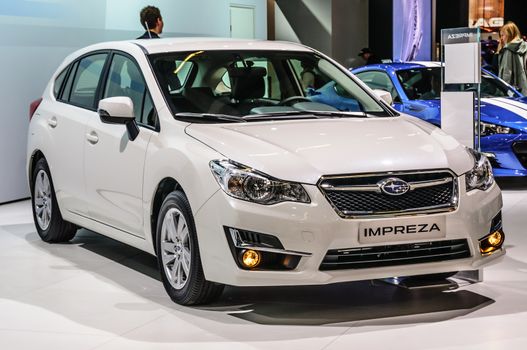 FRANKFURT - SEPT 2015: Subaru Impreza presented at IAA Internati