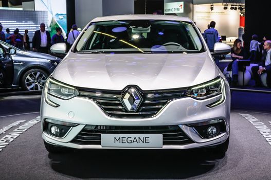 FRANKFURT - SEPT 2015: Renault Megane presented at IAA Internati