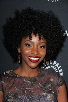 Teyonah Parris
at the Paley Center's Hollywood Tribute to African-Americans in TV, Beverly Wilshire Hotel, Beverly Hills, CA 10-26-15/ImageCollect