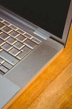 Close up view of a laptop