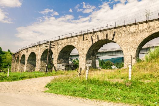 Old Austrian bridge viaduct 