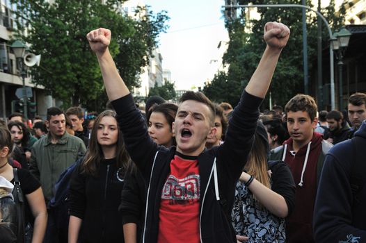 GREECE - AUSTERITY - STUDENTS PROTEST EDUCATION CUTS