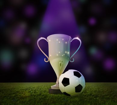 Cup and soccer ball