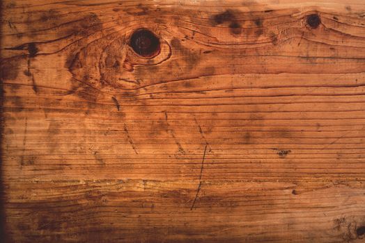 Retro toned rustic oak wood plank