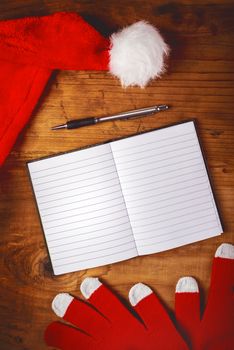 Santa Claus notebook for to do list