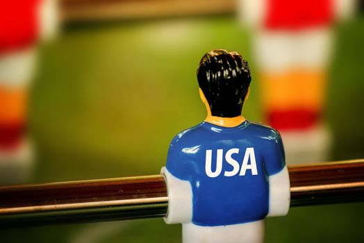 USA National Jersey on Vintage Foosball, Table Soccer Game
