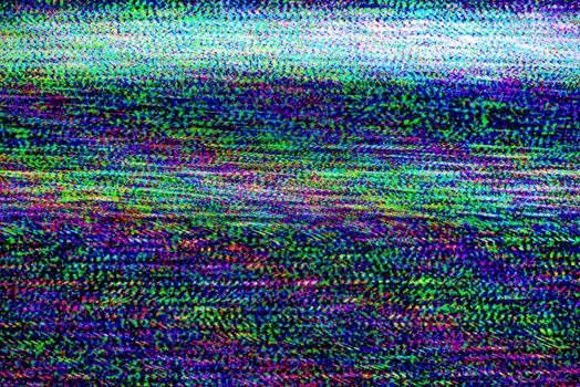 TV damage, television static noise
