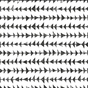Abtract geometric pattern with triangles. Hand drawn seamless background.