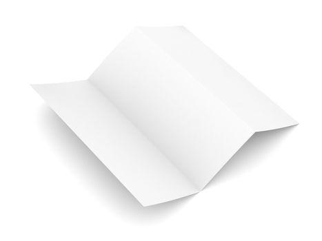 Open blank paper booklet
