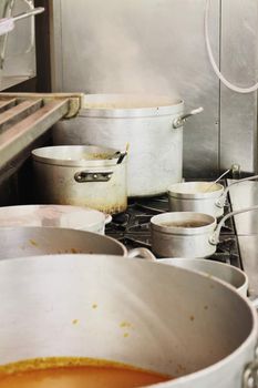 kitchen pots and pan