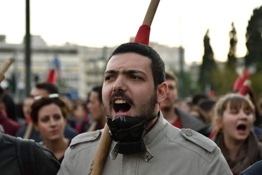 ATHENS - STUDENT UPRISING MARCH - CLASHES