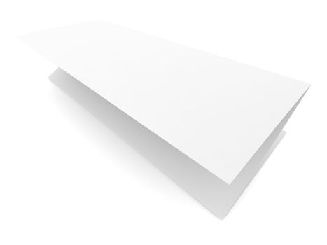 Folded blank paper booklet