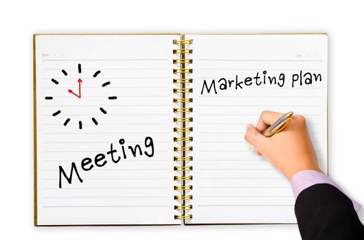 Writing meeting marketing plan