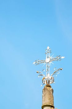 abstract cross in italy   background