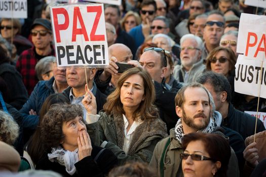 MADRID - SPAIN - ANTI-WAR - SYRIA - PROTEST 