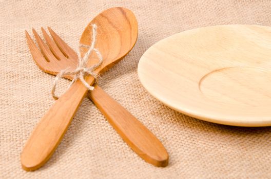 Handcrafted wooden kitchen utensils 