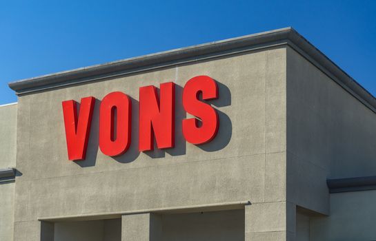 Vons Grocery Store Sign and Logo.