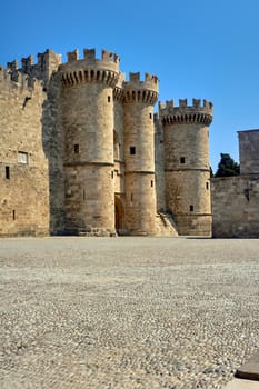 Towers and battlements of the Order of the Knights Castle