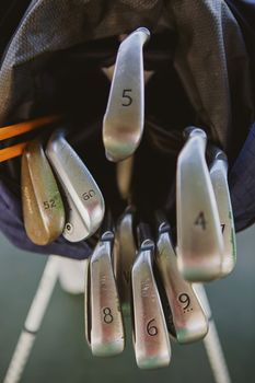 Dirty golf clubs