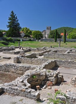 The extensive Roman ruins at Vaison-La-Romaine, Provence, France
