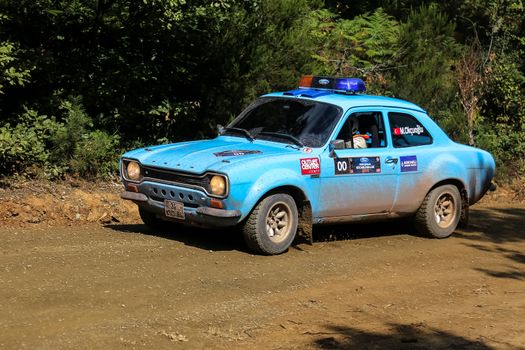 KOCAELI, TURKEY - AUGUST 23, 2015: Safety car in Kocaeli Rally 2015