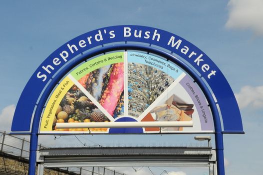 Shepherds bush market sign