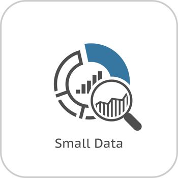 Small Data Icon. Flat Design.