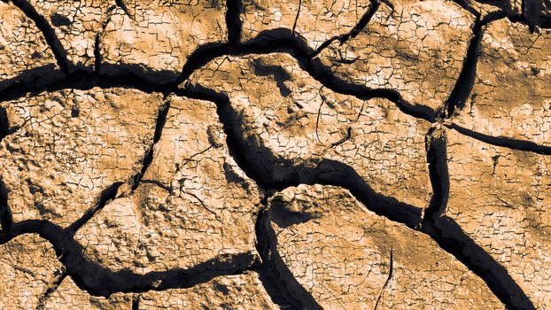 Dry cracked clay background