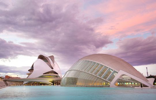 City of the Arts and Sciences in Valencia, Spain.