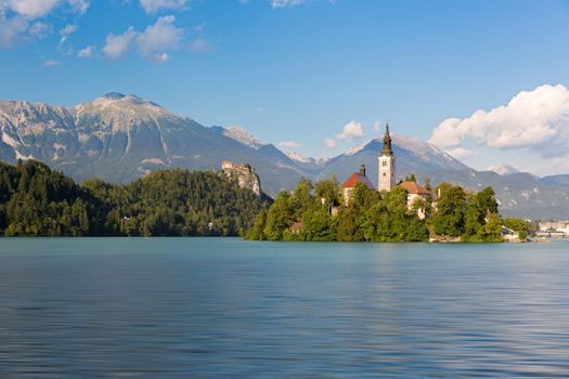 Lake Bled with Bled island, Slovenia