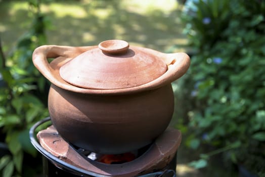 Traditional clay pot cooking