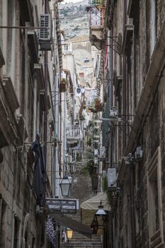 Narrow street in Dubrovnik