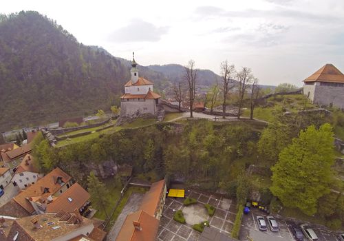 Aerial view on Kamnik in Slovenia