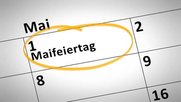 May Day 1st of May in German language