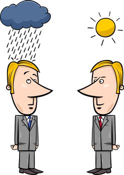weather for business cartoon